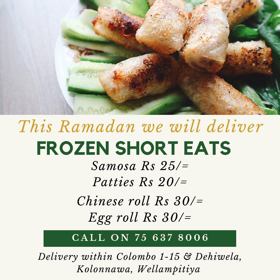 Frozen Short Eats for Ramadan 1